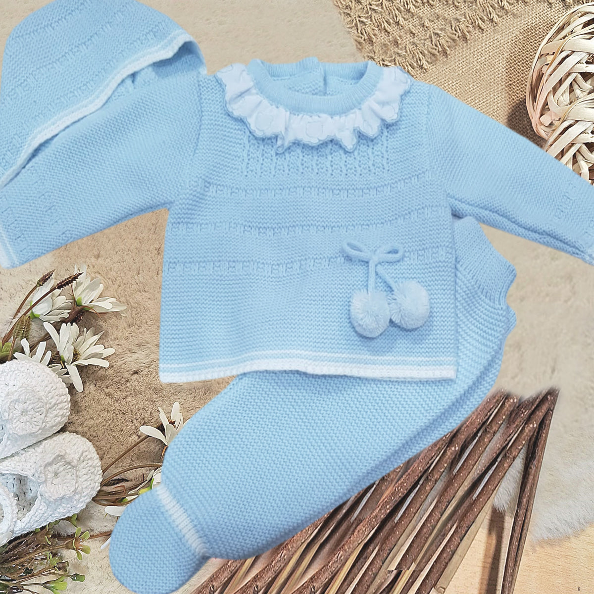 Conjunto celeste (0 a 6 meses)