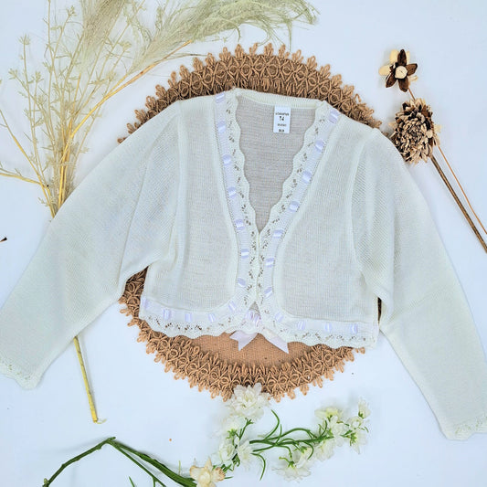 Chaqueta comunion blanca ( 4 a 12 años)