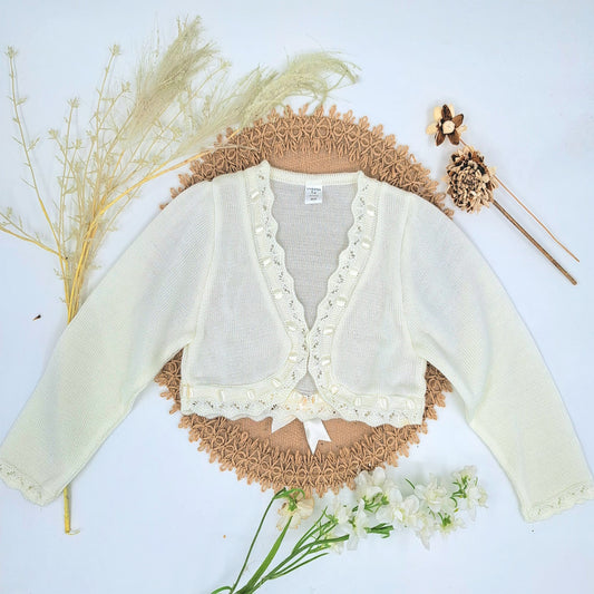 Chaqueta comunion crudo ( 4 a 12 años)