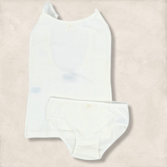 Muda comunión espalda baja crudo (6 a 16 años)