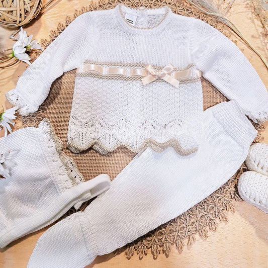 Conjunto 3 piezas crudo (0 a 3 meses)