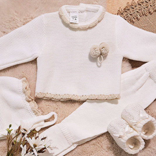 Conjunto 3 piezas crudo (0 a 3 meses)