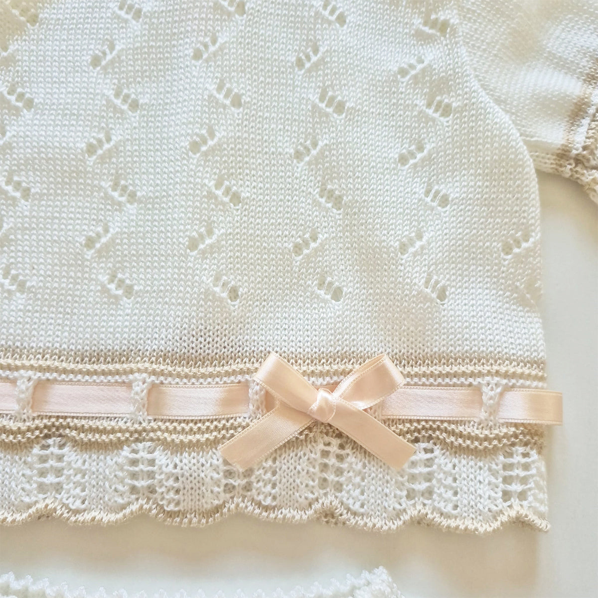 Conjunto perle crudo (0 a 3 meses)