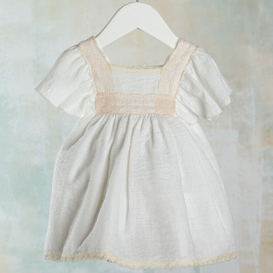 Vestido crudo ceremonia (3 a 36 meses)