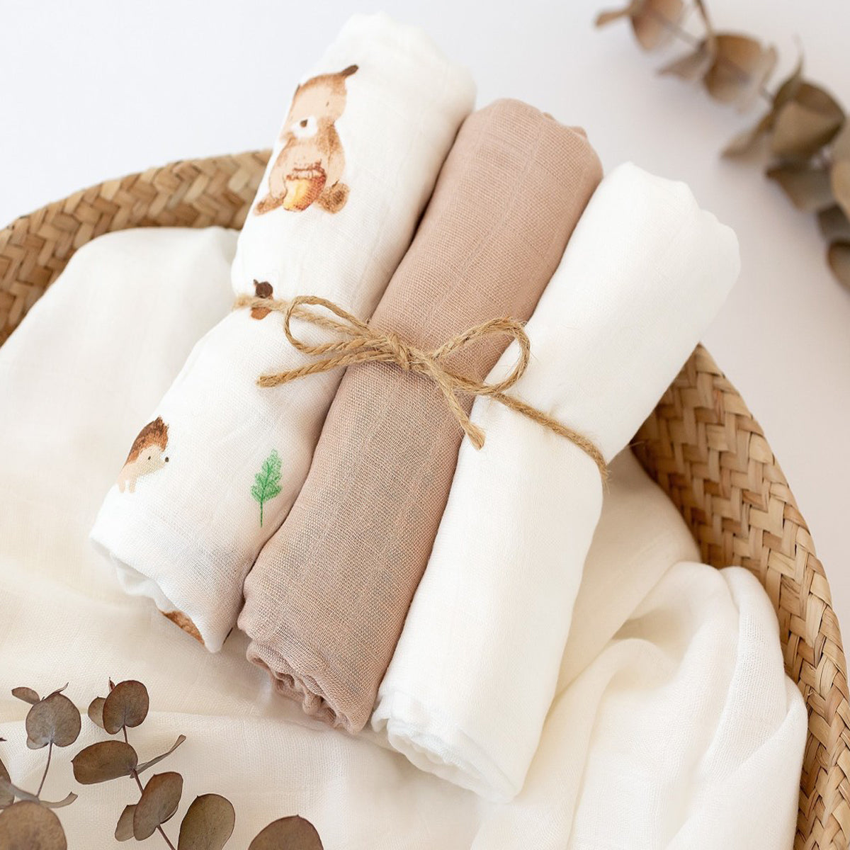 Pack de 3 Muselinas Bambú