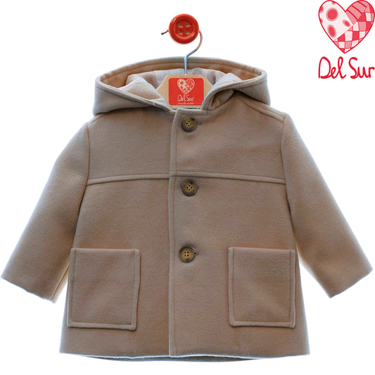 Trenca de paño camel (6-36 meses)