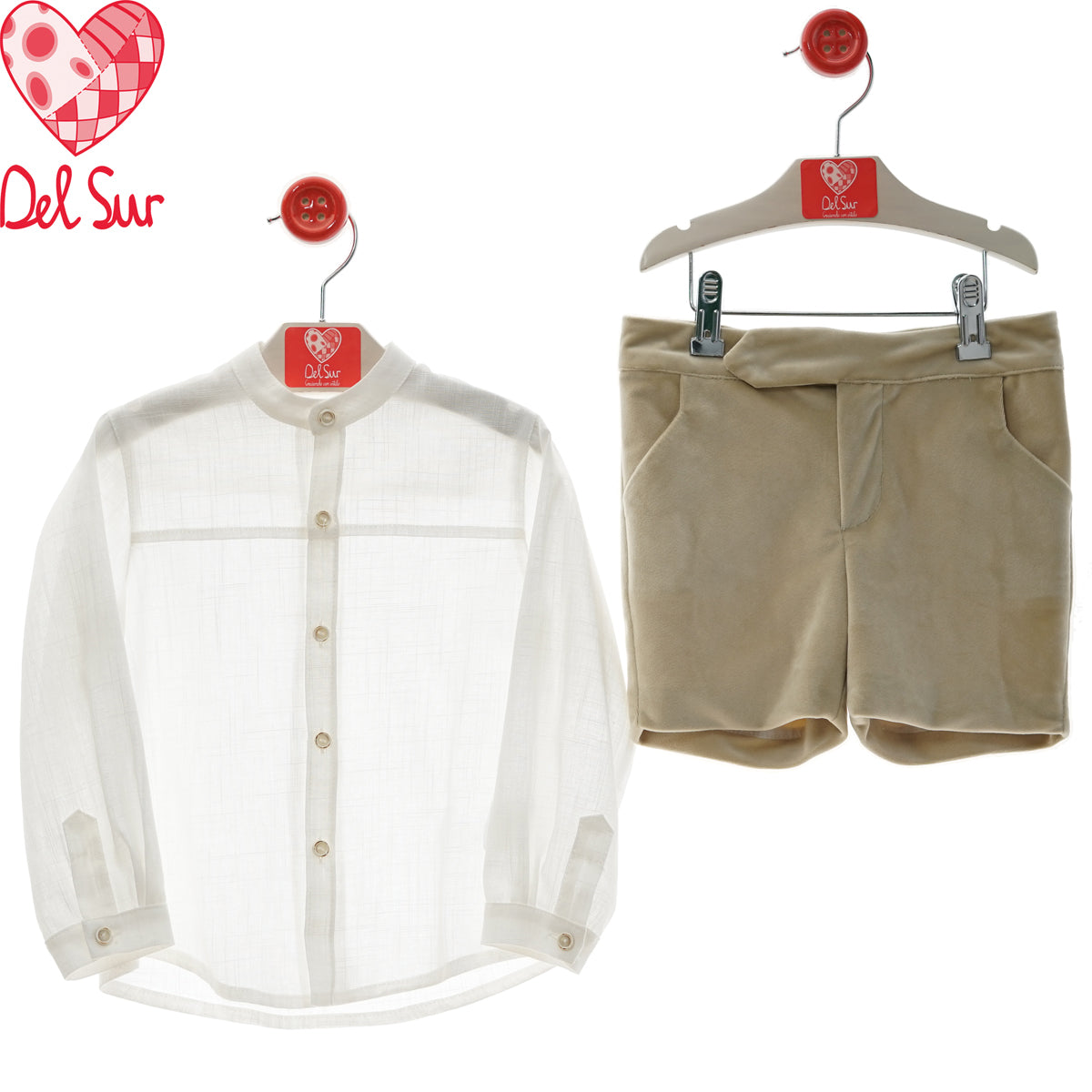 Conjunto infantil ceremonia terciopelo (2 a 8 años)