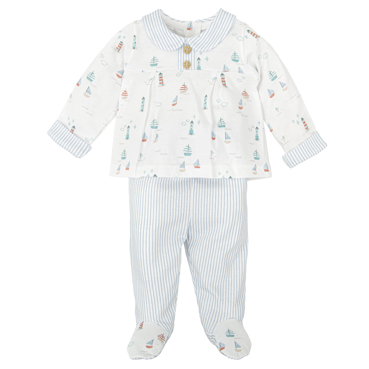 Conjunto azul mirada (0 a 3 meses)