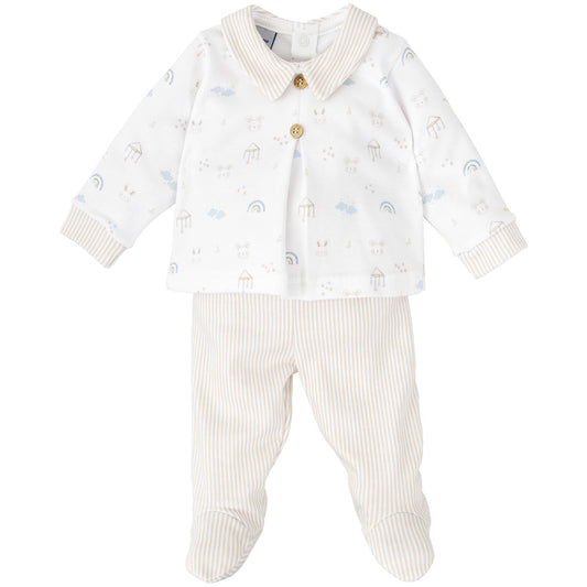 Conjunto cielo de 2 piezas (00 a 3 meses)
