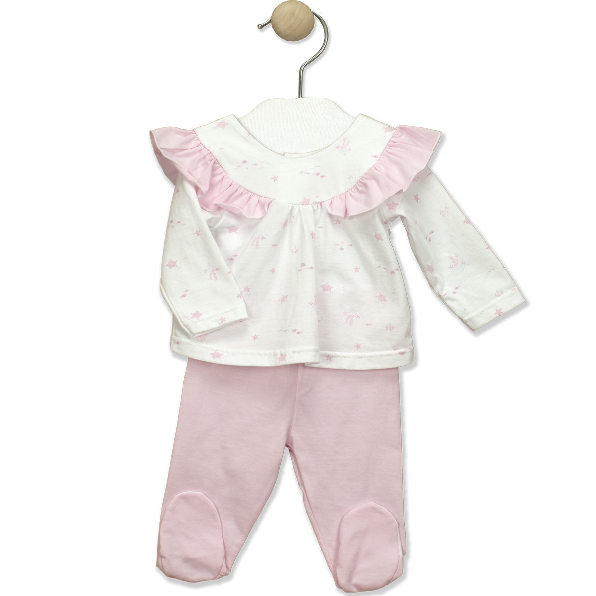 Conjunto turtle rosa (0 a 3 meses)