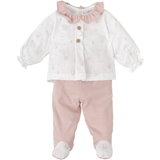 Conjunto encanto rosa (0 a 3 meses)