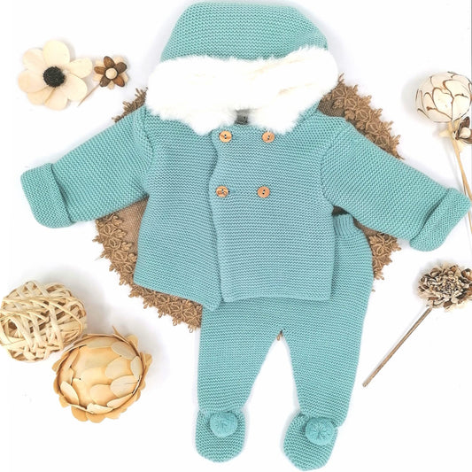 Conjunto San Francisco verde (1 a 12 meses)