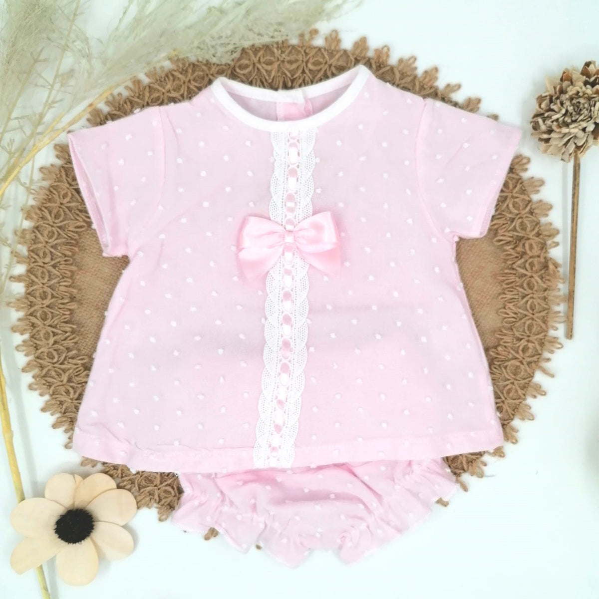Conjunto 2 piezas rosa (0 a 18 meses)