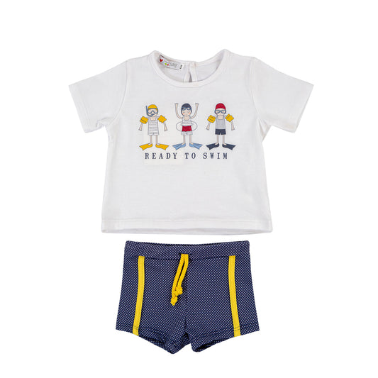 Conjunto de 2 piezas de baño/natación (6meses a 4 años)