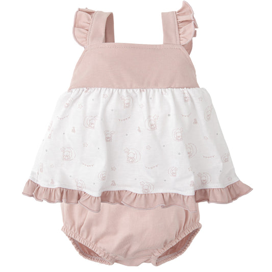 Conjunto ranita rosa encanto (1 a 12 meses)