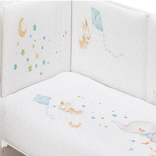 Edredón + Chichonera Azul Elefante