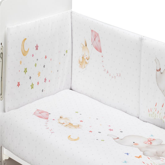 Edredón + Chichonera Rosa Elefante