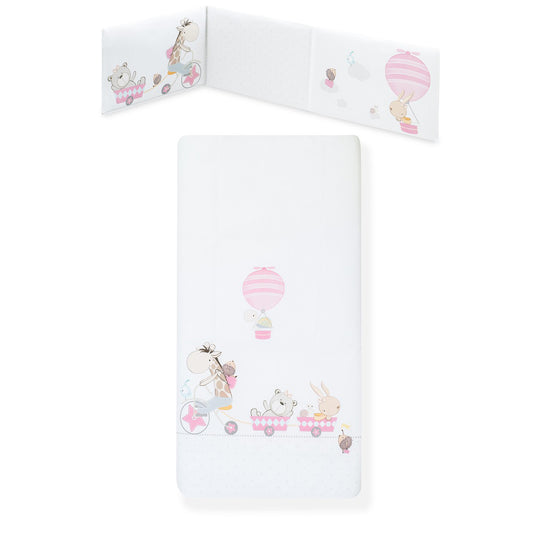 Set Funda Nórdica + Chichonera Jirafa Rosa