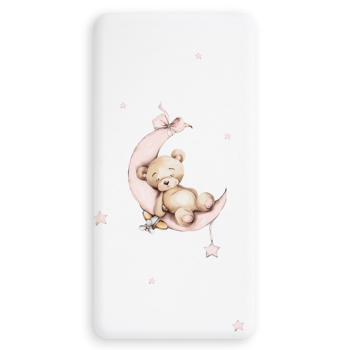 Funda nordica + chichonera rosa oso luna