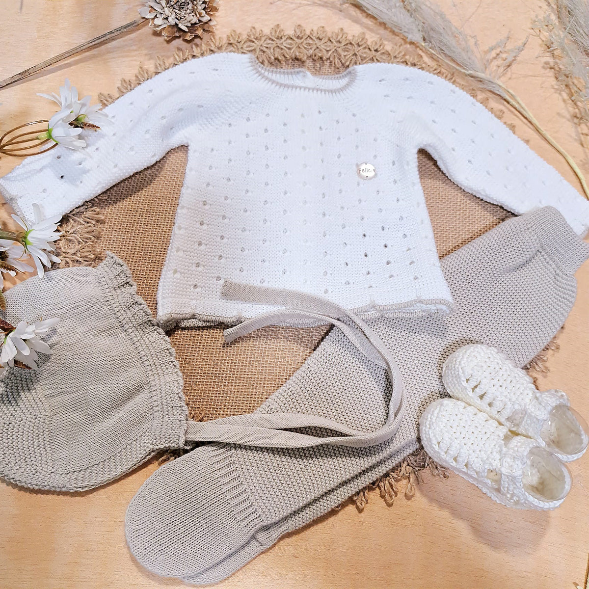 Conjunto de 3 piezas (00 a 6 meses)