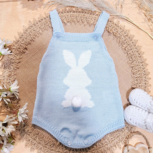 Ranita en perlé azul (3 a 6 meses)