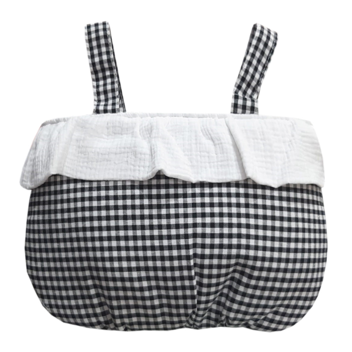 Bolso Bombonera muselina negro