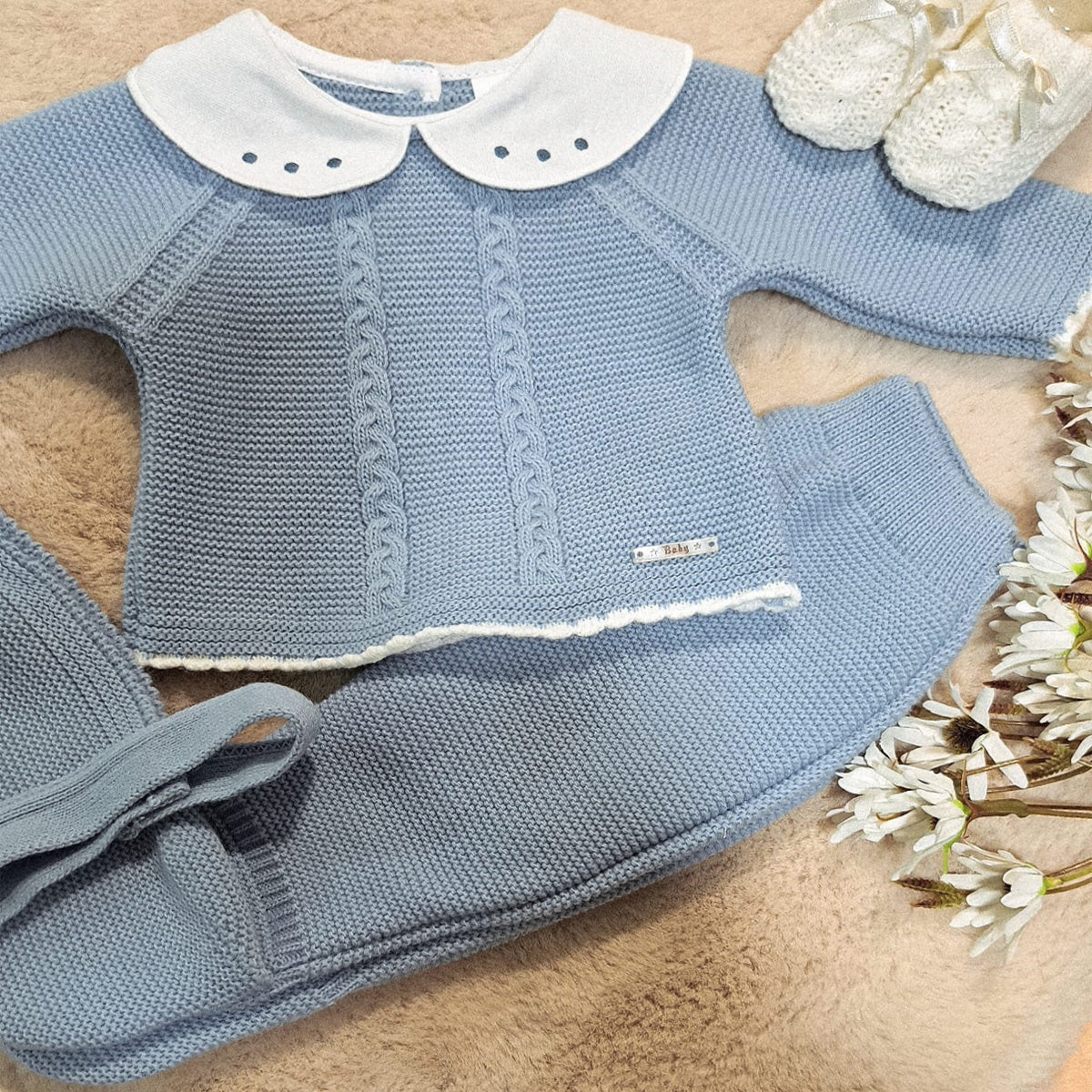 Conjunto 3 piezas azul (00 a 12 meses)