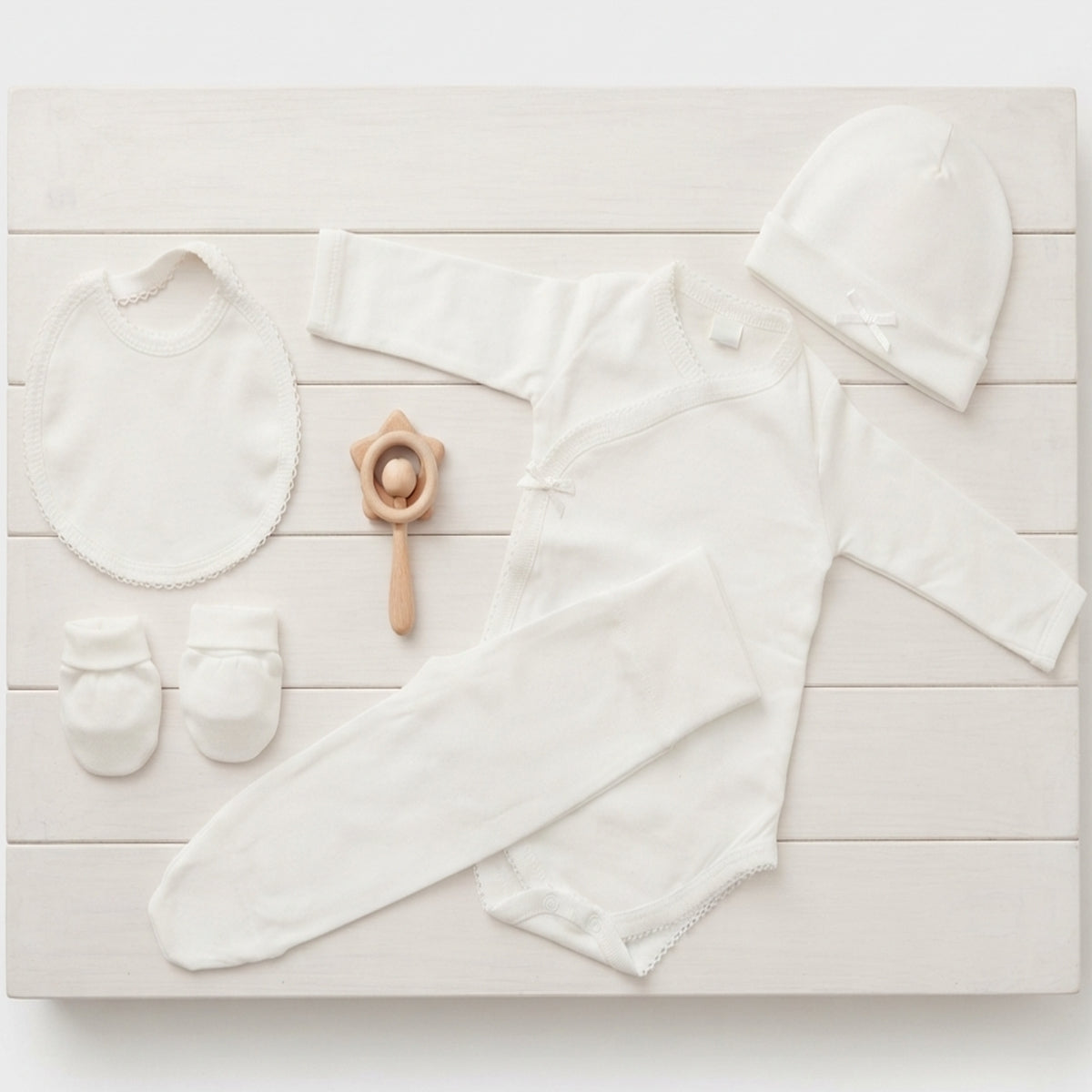 Set regalo blanco de 5 piezas