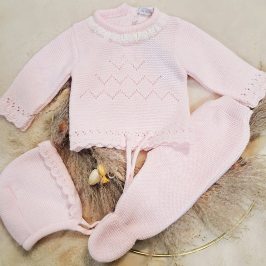 Conjunto 3 piezas de lana (00 a 3 meses)