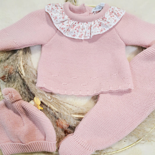 Conjunto 3 piezas de lana (00 a 3 meses)