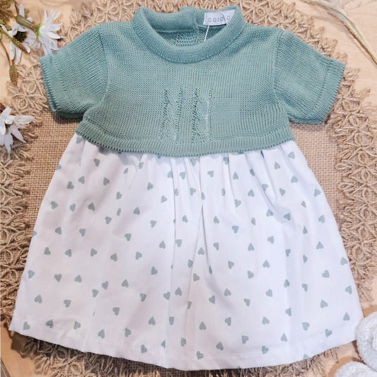 Vestidito de punto/tela (0 a 36 meses)