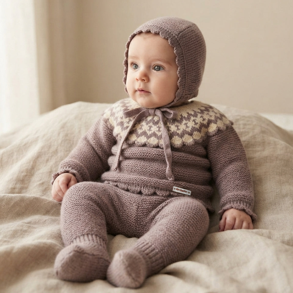 Conjunto lana Angora (0 a 6 meses)