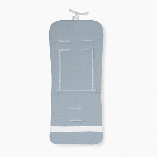 Colchoneta Reversible Nido de Abeja  Animalitos Petróleo