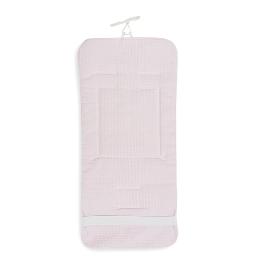 Colchoneta Reversible Nido de Abeja  Animalitos Rosa