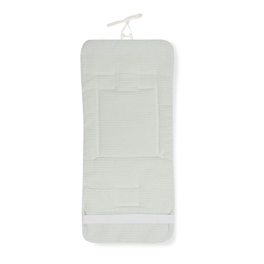 Colchoneta Reversible Nido de Abeja Animalitos Verde