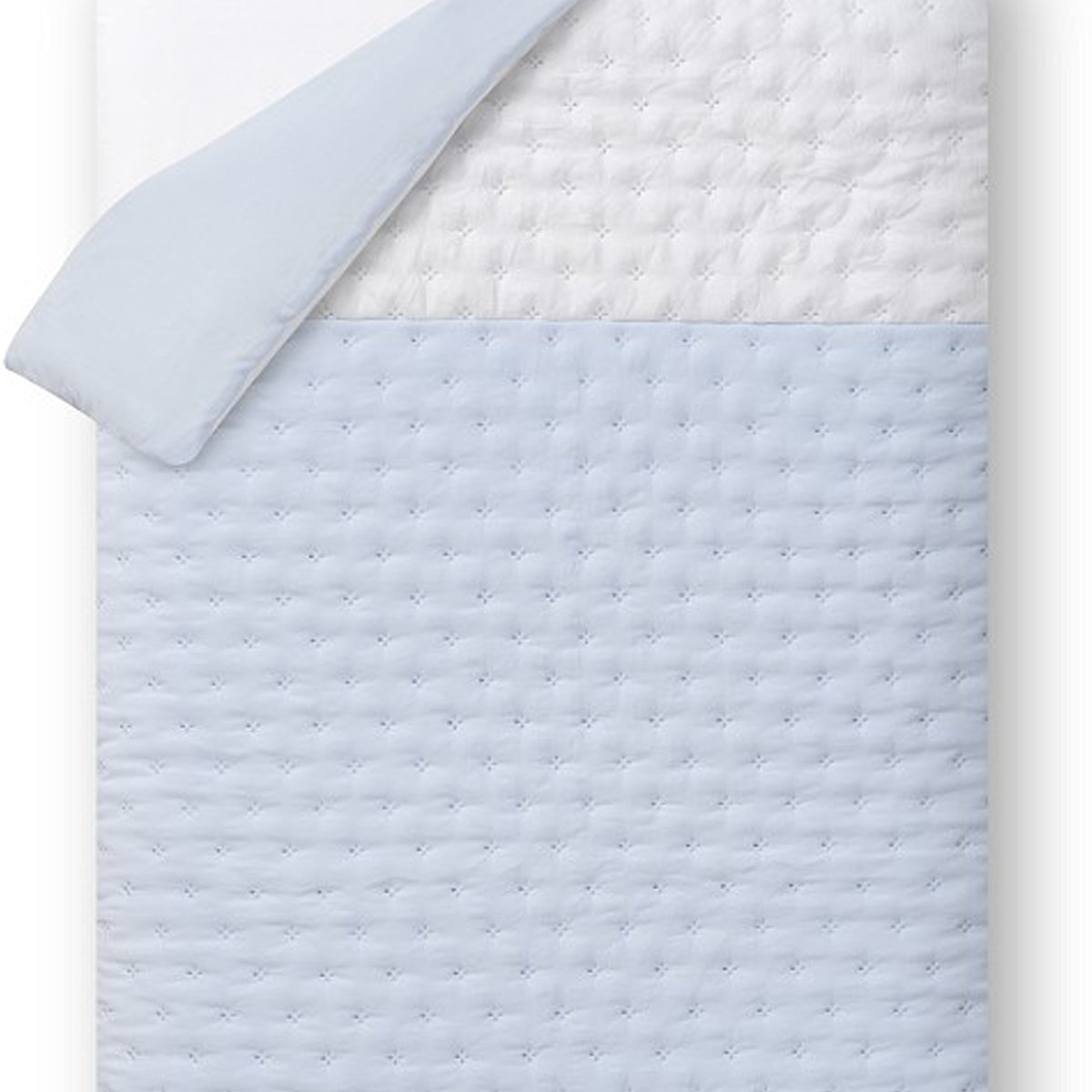 Funda nórdica + Chichonera azul reversible