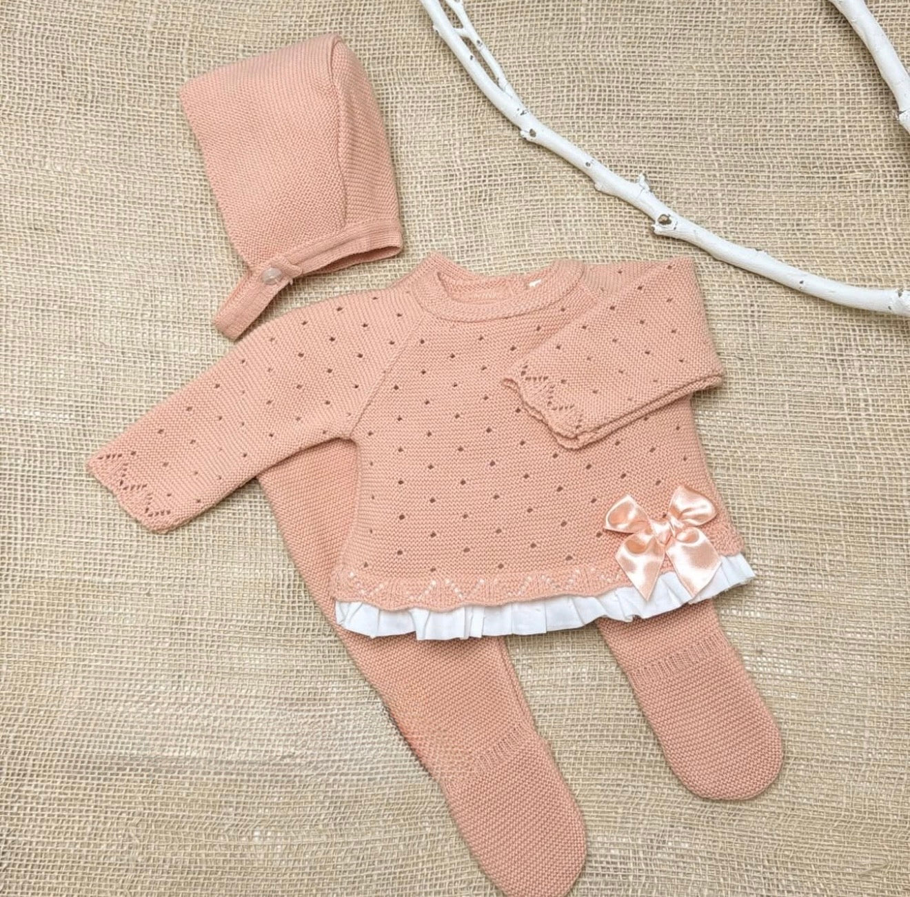 Conjunto 3 piezas peonia (00 a 3 meses)