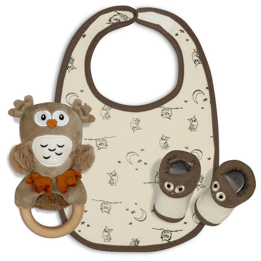 Set recien nacido 3 piezas beige