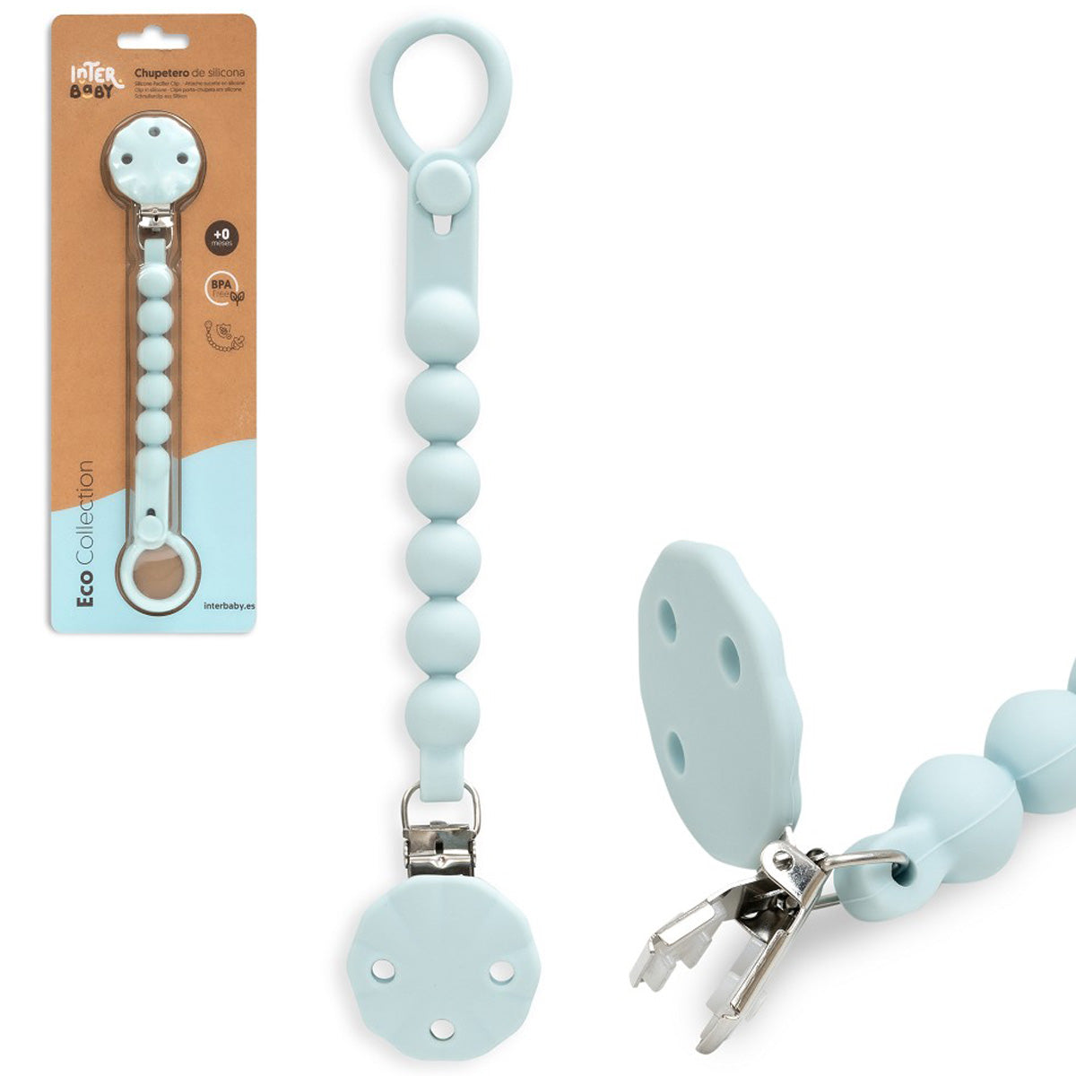 Chupetero de silicona Interbaby