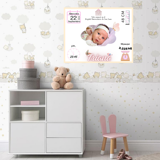 Cuadros Personalizados Natalicio 30x40cm