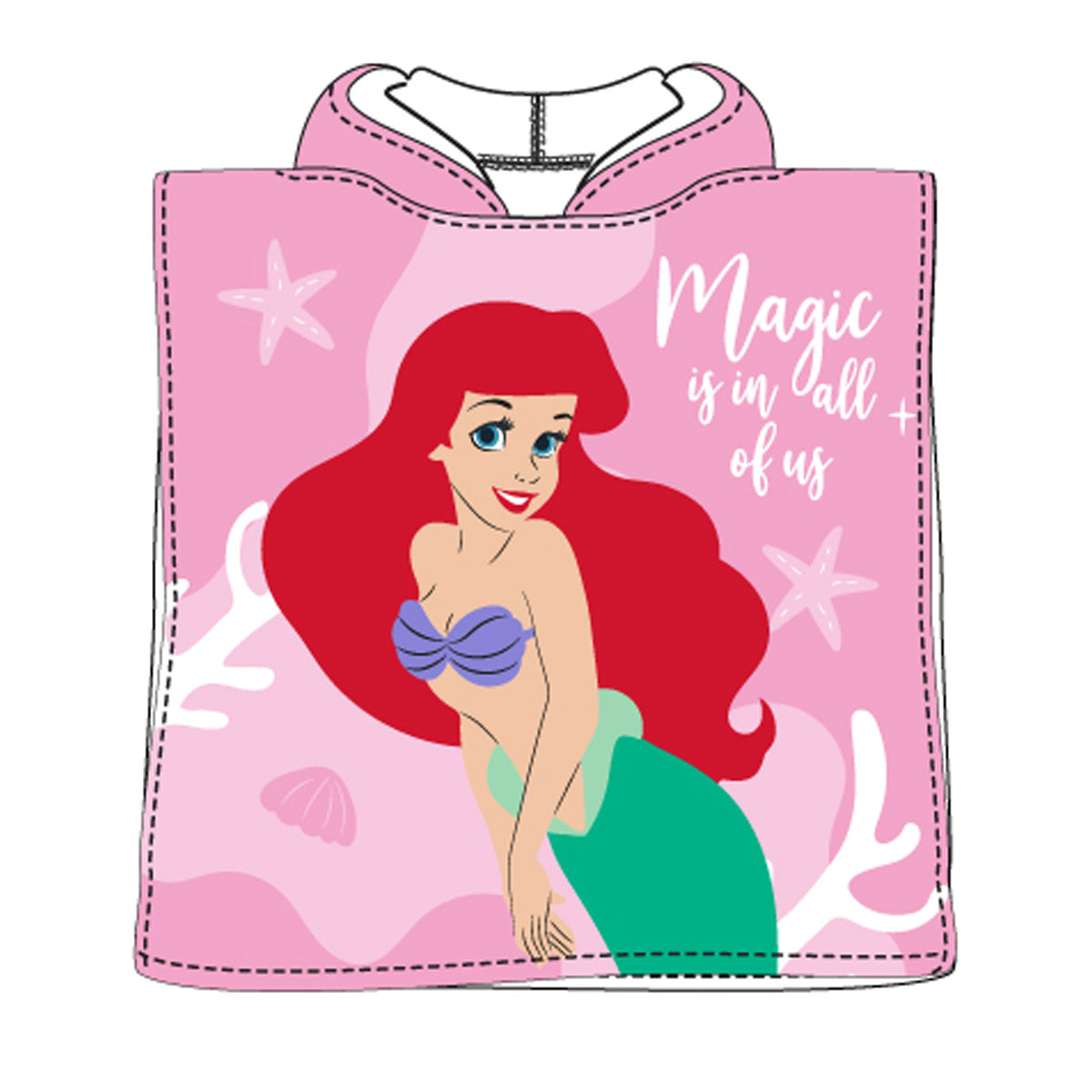 Poncho/toalla La Sirenita Disney