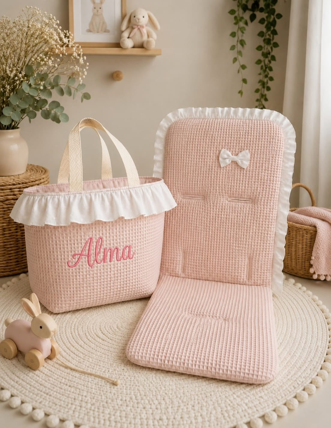 Set de colchoneta universal + bolso maquillaje