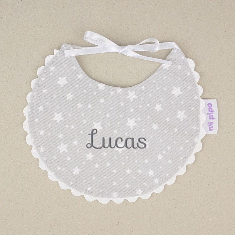 Baberos Piqué Estrellas Personalizados