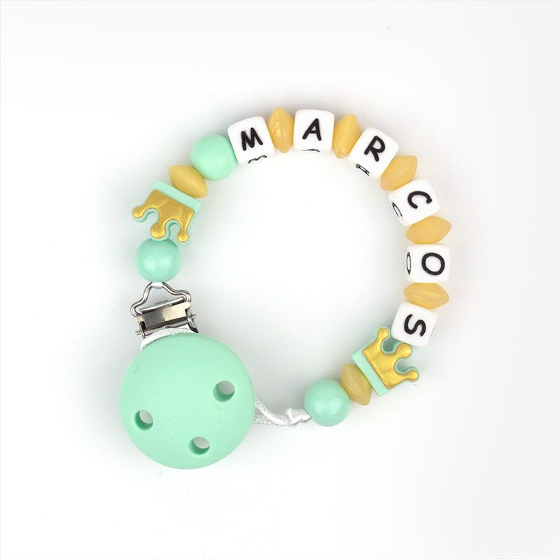 Chupeteros Corona Dorada Personalizados