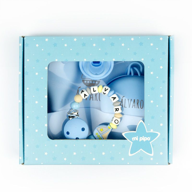 Cajita Gummy tipi barquito azul personalizada