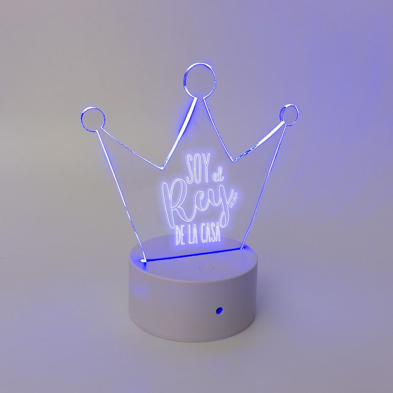 Lamparita Corona "Soy el Rey de la Casa"