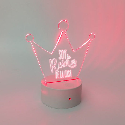Lamparita Corona "Soy la Reina de la Casa"