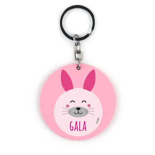 Llavero metacrilato personalizado conejito/osito