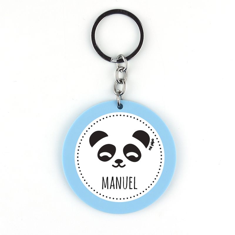 Llavero metacrilato panda personalizado color a elegir