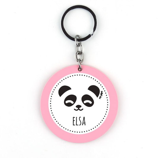 Llavero metacrilato panda personalizado color a elegir